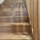 Celosías en madera en escalera